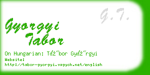 gyorgyi tabor business card